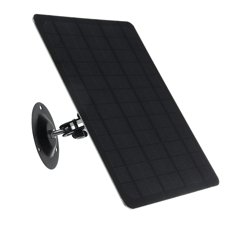 

10W 5V Solar Panels Waterproof Power Bank 360° Adjustable Security Camera Power Supply
