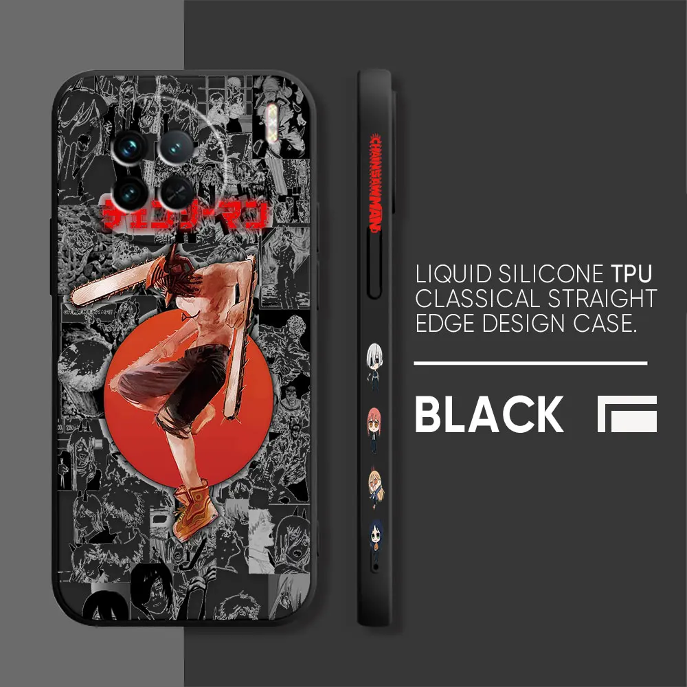 Anime Power Denji Chainsaw Man Case For VIVO X21I X21S X23 X27 X30 X50 X60 X70 X80 X90 5G PRO PLUS Colour Case Funda Shell Capa