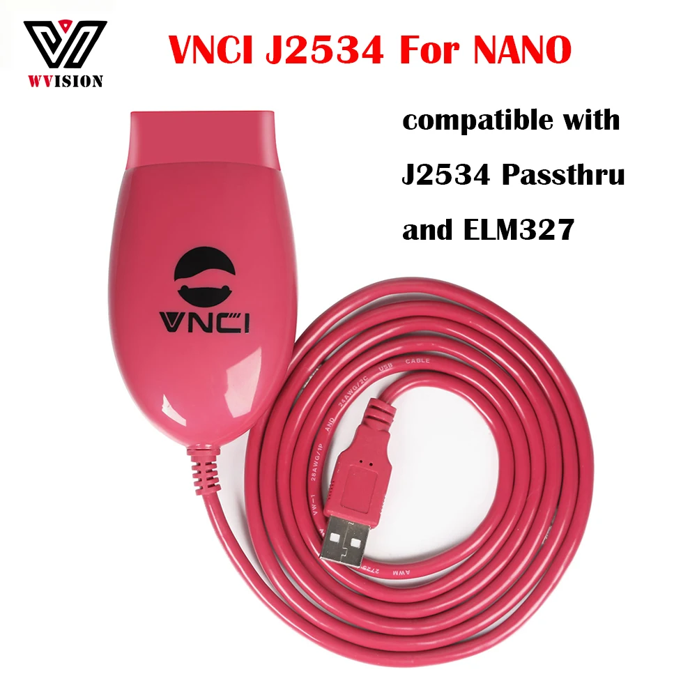 

VNCI J2534 for Nano Compatible with J2534 Passthru and ELM327 Diagnose J1979 Support Vehicles Switch Mode Automatically