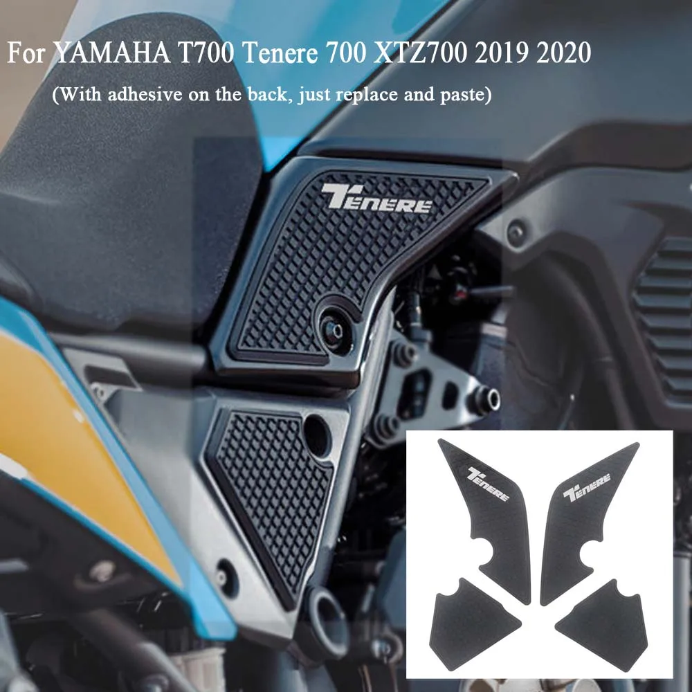 

For YAMAHA T700 Tenere 700 XTZ700 2019 2020 Motorcycle Tank Pad Protector Sticker Decal Gas Knee Grip Tank Traction Pad Side 3M
