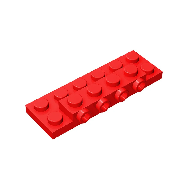 Пластина для детских игрушек gobrick Модифицированная 2x6x2/3 с 4 шпильками на боковой