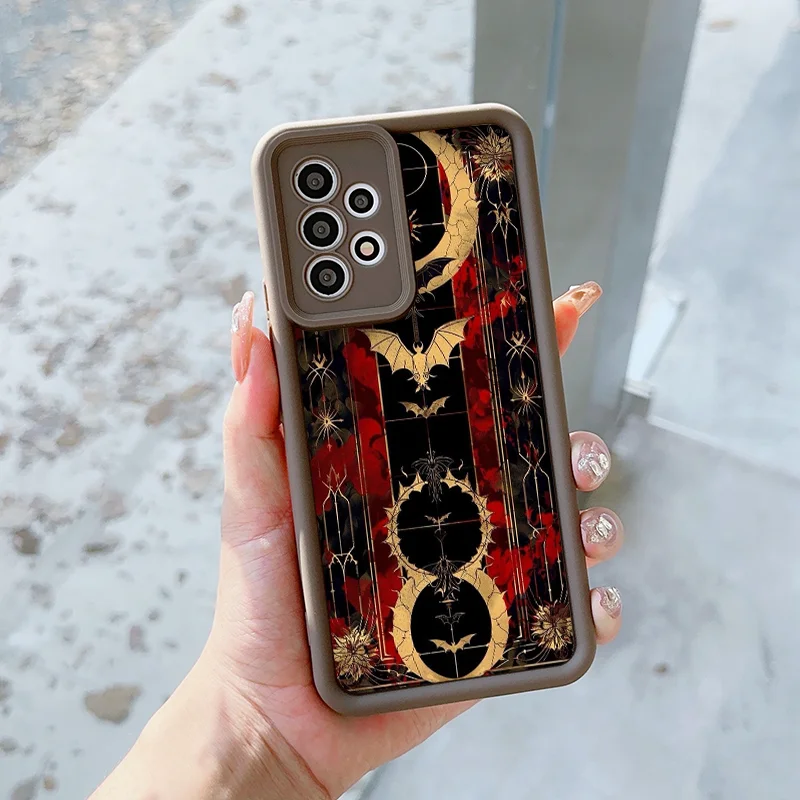 Фото Creative Ancient Card Bat Pattern Phone Case for Motorola Moto Edge 50 Fusion 40 Neo E40 E32 G85 G84 G75 G54 G24 G05 Soft Covers №4
