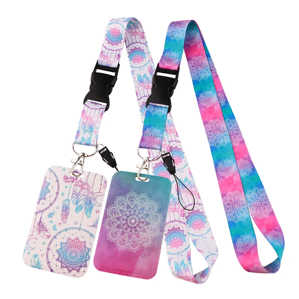 

Dream-catchers Lanyard Keychain ID Credit Card Cover Pass Mobile Phone Charm Neck Straps Badge Holder Key Holder Accessories