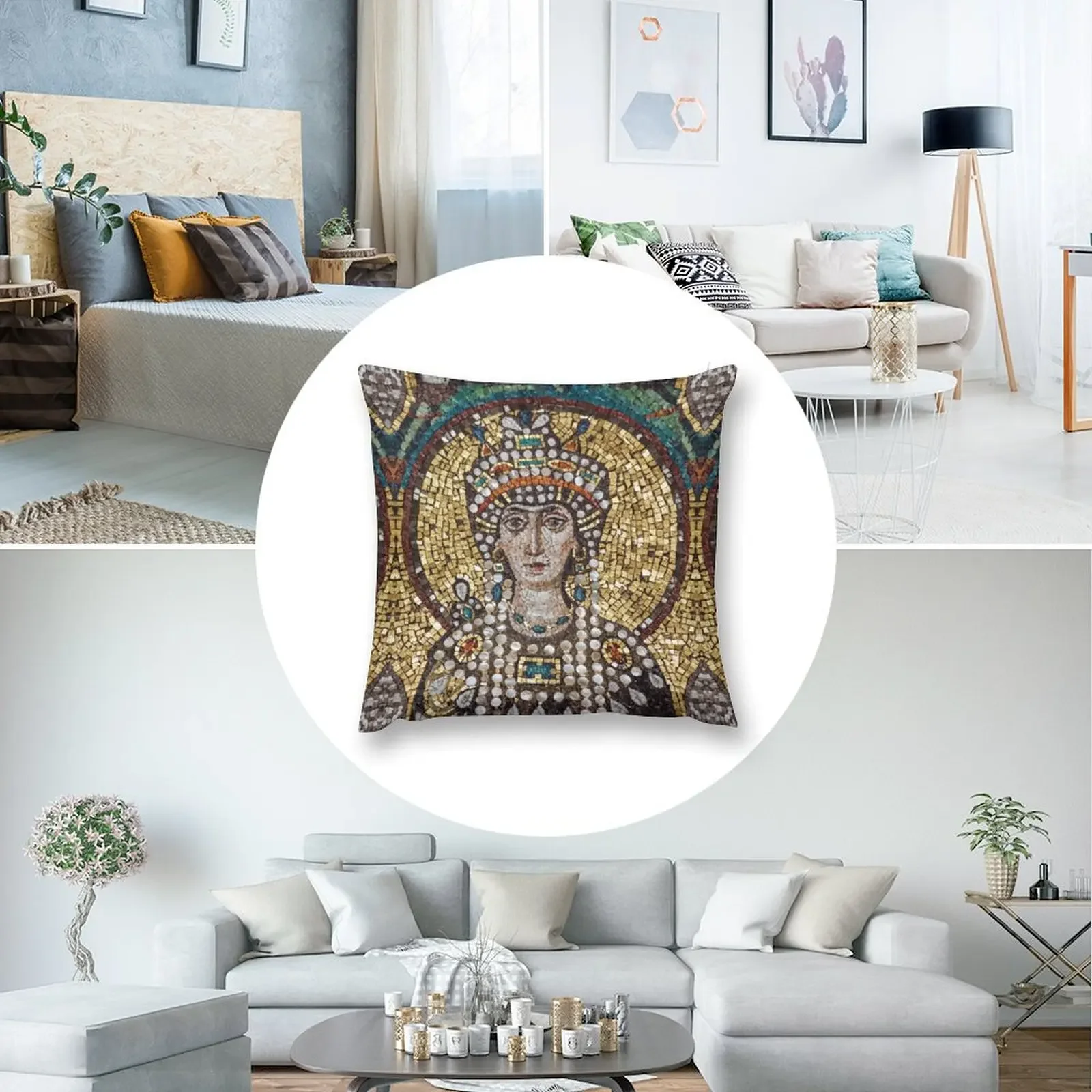 Декоративная подушка Theodora полиэстер двухсторонняя