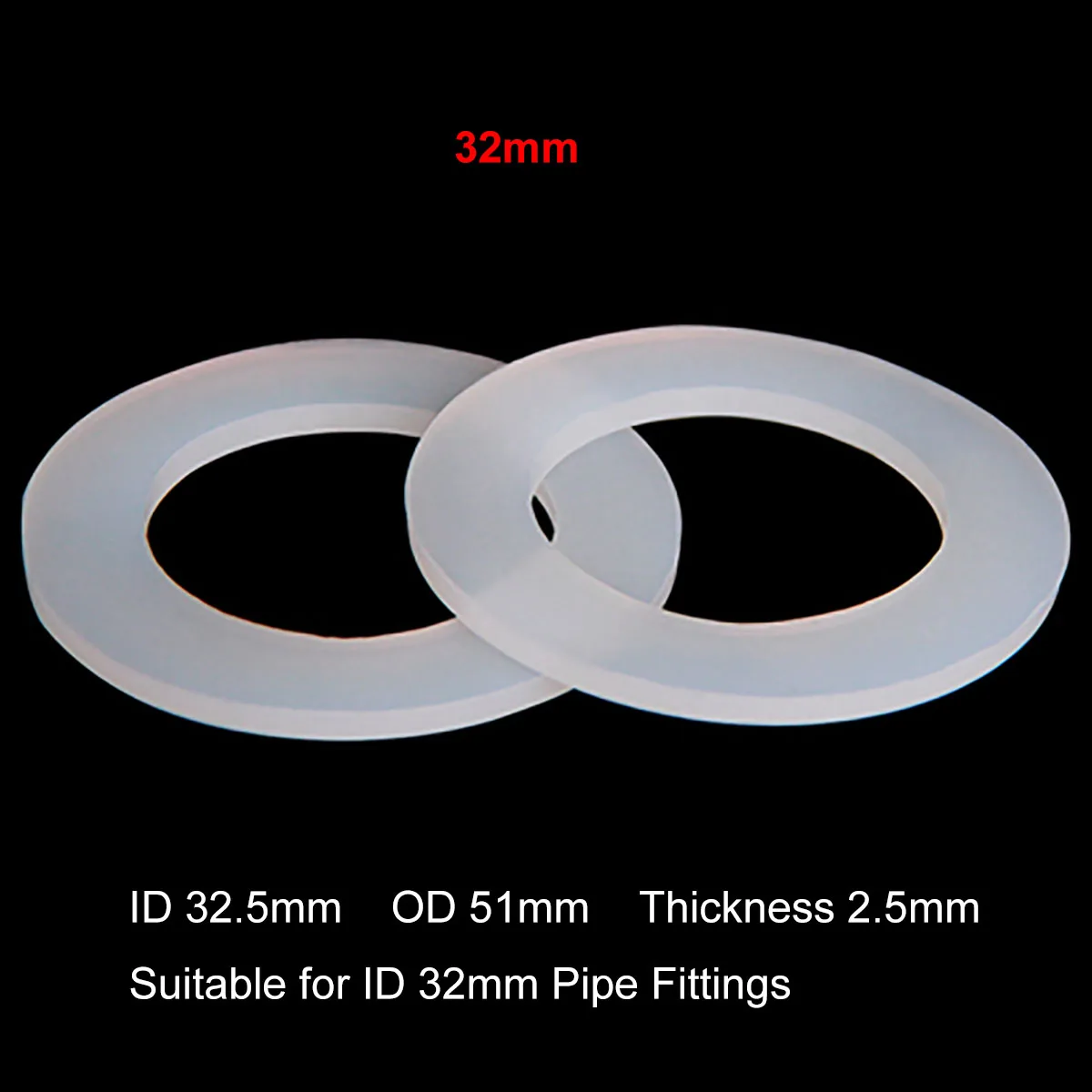 

Силиконовые прокладки для труб 20-50 мм