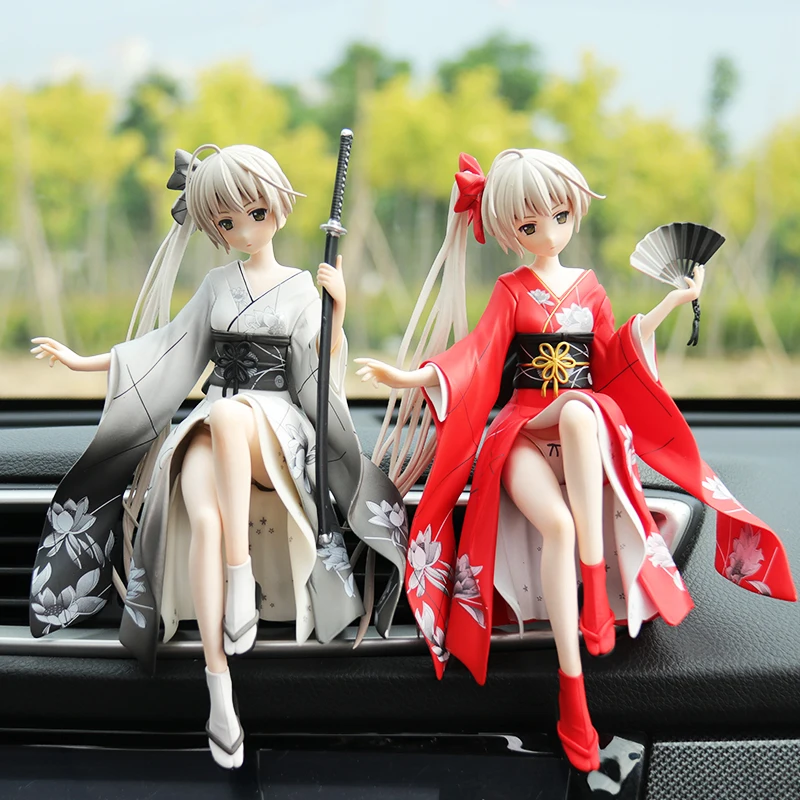 

Japan Anime Figure Kasugano Sora Figure PVC Action Collection sitting position Can change hands Free 3m glueModel Toys gifts