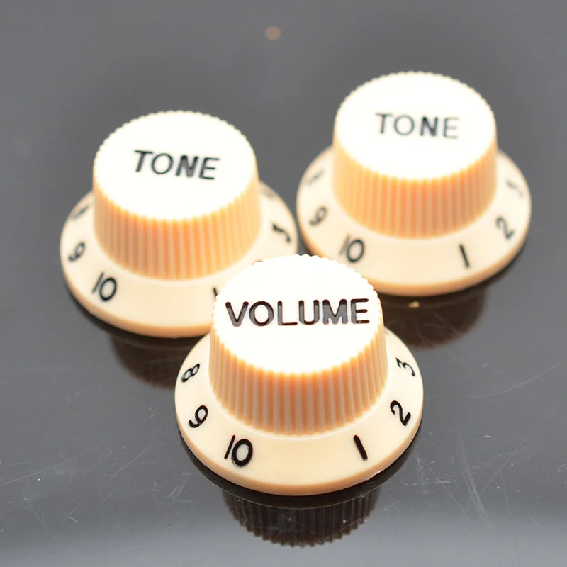 

3pcs Guitar Speed Control Knobs 1 Volume 2 Tone for Stratocaster ST SQ Electric Guitars Parts Accessories