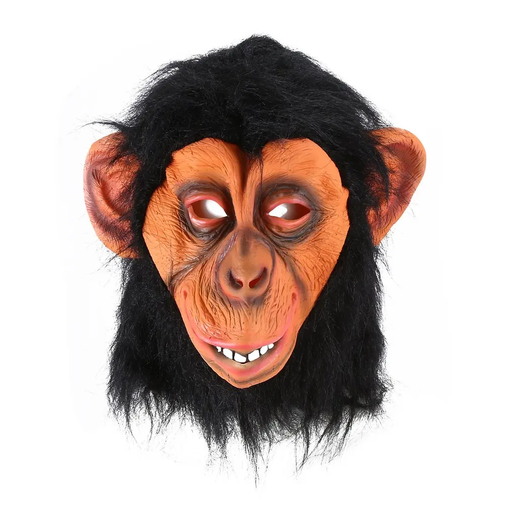 

Funny Big Ear Monkey Halloween Funny Animal Hood Christmas Orangutan Mask