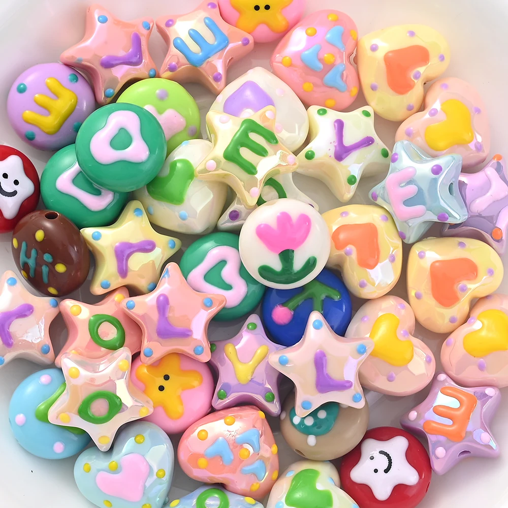 Акриловые бусины для рукоделия 10 шт