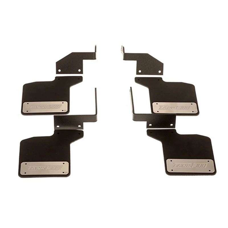 

Metal Rubber Front And Rear Fenders Mud Flaps For Traction Hobby KM TANK 300 1/8 RC Crawler Car Upgrade Parts
