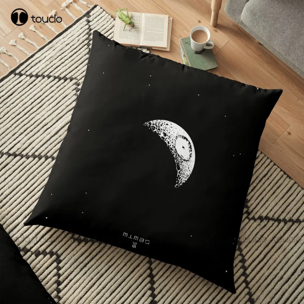 

Mimas - The Real Death Star In Space Throw Pillow Polyester Pillow Polyester Linen Printed Zip Decor Pillow Case Home Hotel