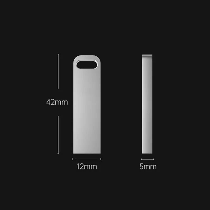 Фото Флэш-накопитель USB 3.2 2 ТБ, сверхвысокоскоростная передача, металлический мини-диск U, флэш-накопитель типа C, водонепроницаемый диск SSD U-накопитель №1