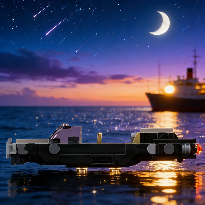 Фото 196 деталей MOC Blackslug Landspeeder Star Battle: Конструктор-модель, архитектурная игрушка, рождественский подарок, идея для творчества, развивающая игрушка №1