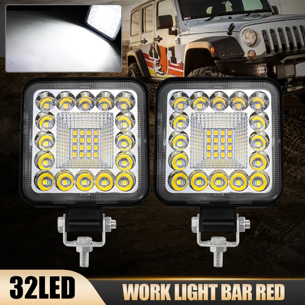 

12V 24V LED Bar Offroad Spot Flood Combo LED Work Light 3030 56SMD For Truck Tractor SUV 4WD 4x4 Boat ATV Barra Headlights