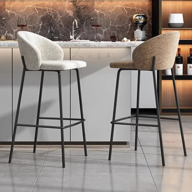 Светильник Роскошная Современная Минималистичная спинка высокий стул для дома