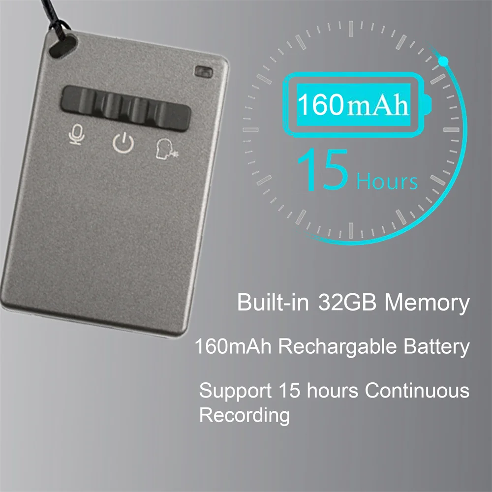 Digital Voice Recorder, 32GB Voice Activated Noise Cancellat