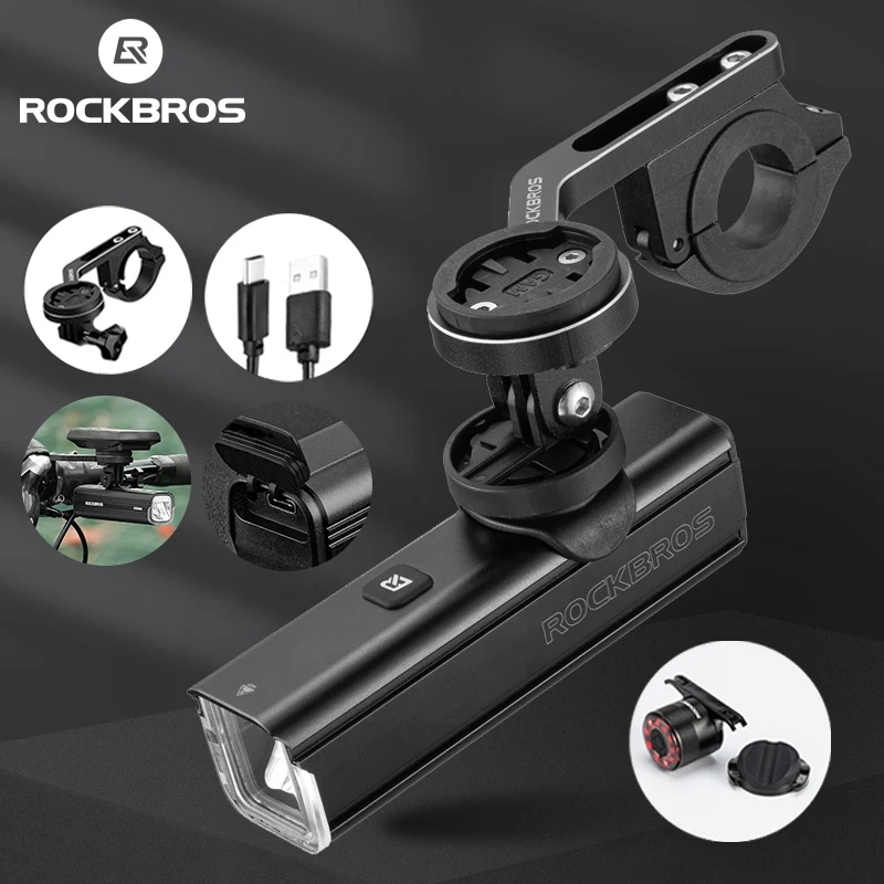 

ROCKBROS Bicycle Light IPX6 Waterproof Bike Light 1000LMType-C Rechargeable LED Headlight Aluminum Ultralight Flashlight RHL1000