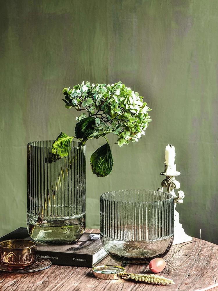 

Modern Light Luxury Glass Vase Ornaments Home Decorations Hotel Model Room Flower Table Living Room Vase