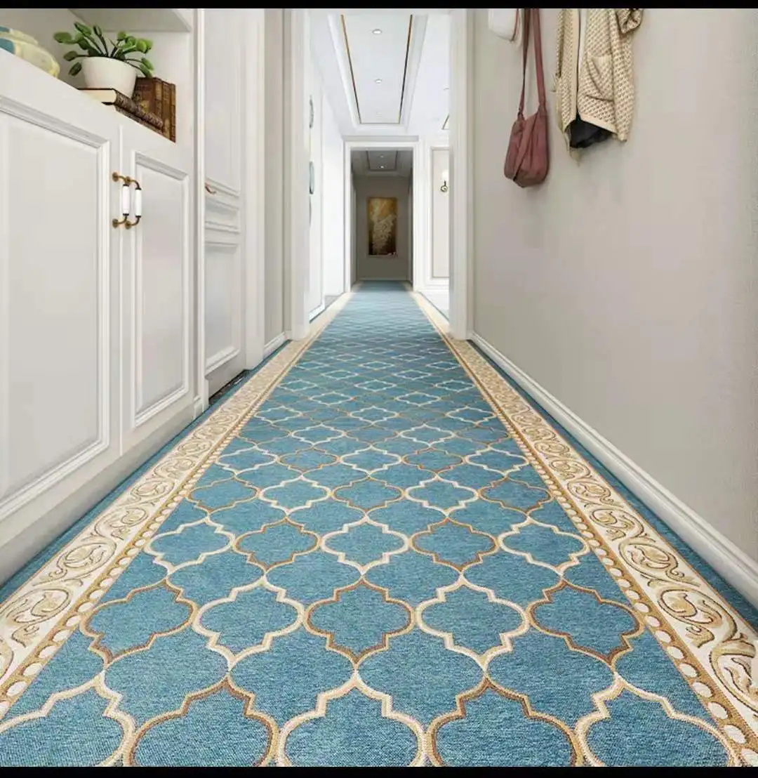 

Simple Long Corridor Carpet Hotel Hallway Aisle Rug Home Office Stair Carpet Bedroom Kitchen Floor Mat Decorative Entrance