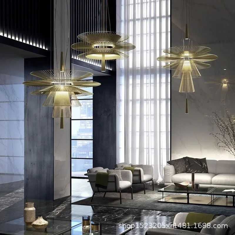

Modern Villa Duplex Building Chandelier Personality Creative Living Room Clothing Shop Model Room Exhibition Hall Staircase