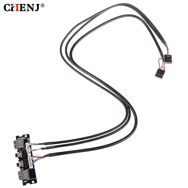 1 шт. аудиокабель для ПК чехол компьютера PCB передняя панель USB 2 0 аудиопорт