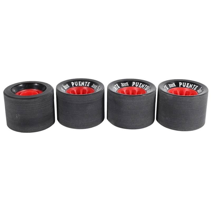 

PUENTE 4Pcs/Set Skateboard Wheels 70 X 51Mm PU Skateboard Wheels Longboard Wheels Long Drift Board Accessories