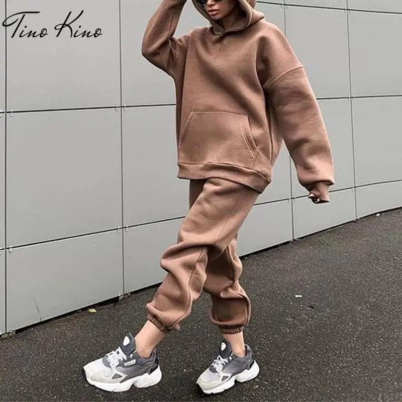 Флисовый женский спортивный костюм с толстовкой комплект из двух предметов