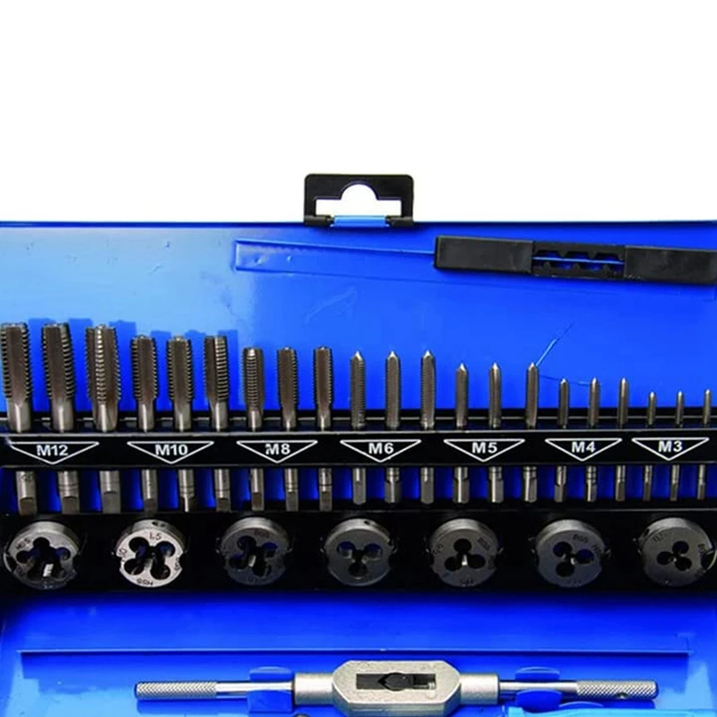 32PC Tap And Die Set Hand With 32 Sets Of Tap And Die Tapping Tool Set Tap And Die Set Drill Tool Se images - 6