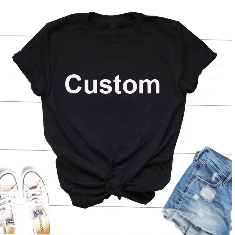 

Футболки на заказ, женские повседневные Смешные хлопковые футболки с коротким рукавом, персонализирующая дизайнерская футболка с графичес...