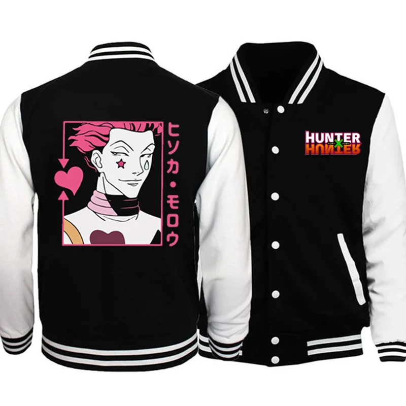 

2022 Anime Hunter × Hunter Hisoka Men/Women Cardigan Baseball Uniform Personality Sweatshirt Unisex Streetwear Harajuku Tee Top