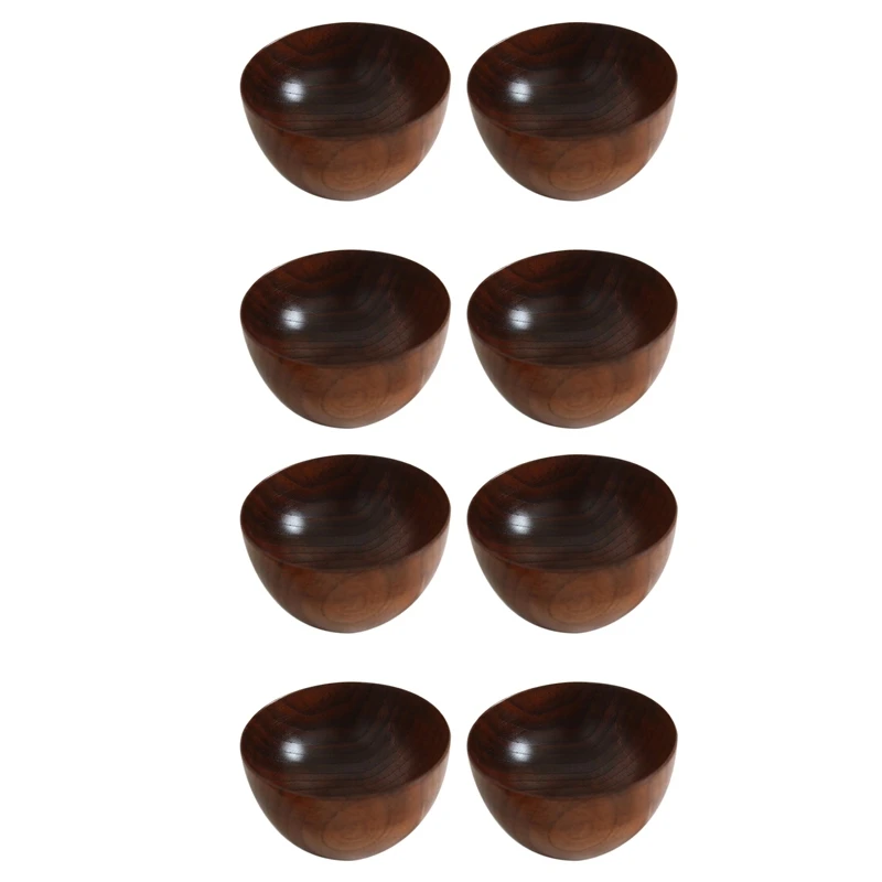 

8 шт. креативная и Простая Деревянная миска без дна, практичная суповая миска для ресторанов и отелей