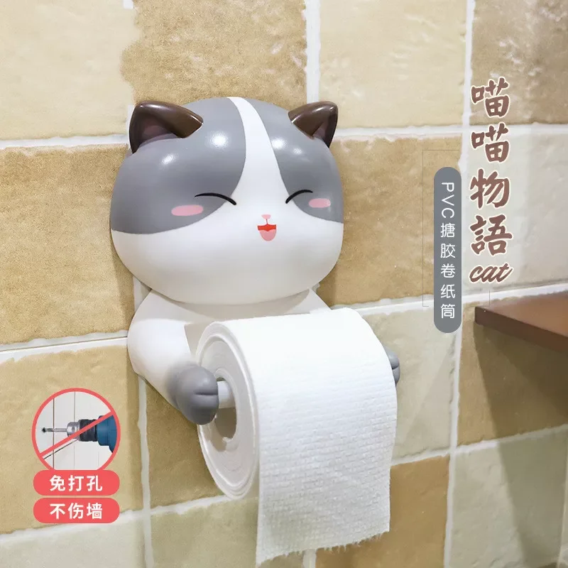 

2023 Creative cartoon Toilet Paper Holder for Roll Cards Stand Cards Storage Dispensers Bathroom Accessories toilet paper dispen