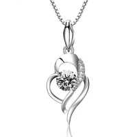 s925 sterling silver ladies beautiful pendant necklace elegant ladies popular ladies necklace ladies holiday gifts