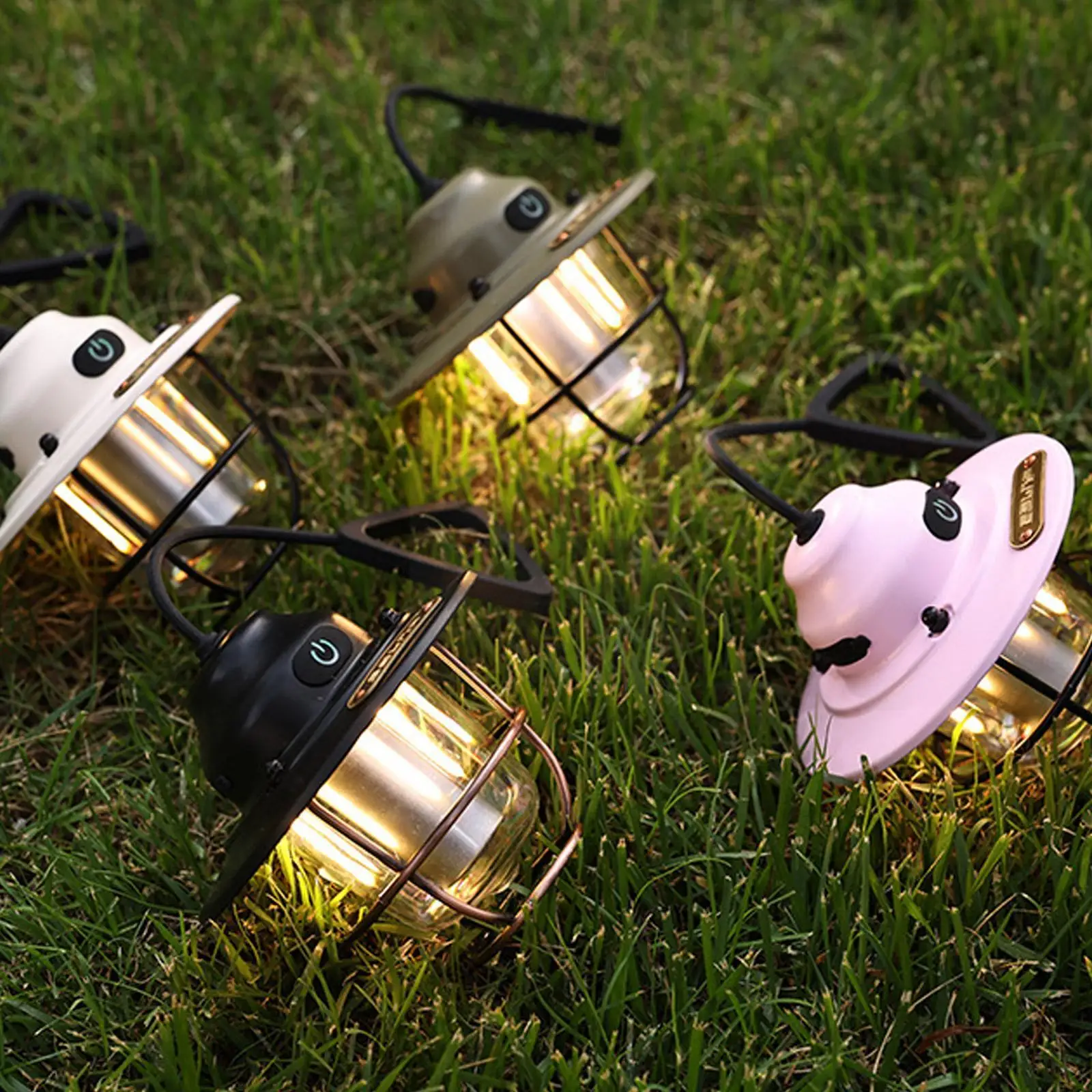 

Retro Camping Light Mini Portable Camping Lantern USB Camping Tent Camping Camper Charge Light Rod Accessories Camping Tent Q9T1