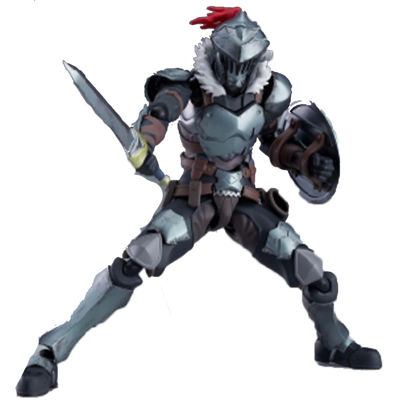 

Goblin Slayer 15cm Anime Figures The Knight Killing Time Battle Damage Suit A God of Death Come on Stage Red Eye Model PVC