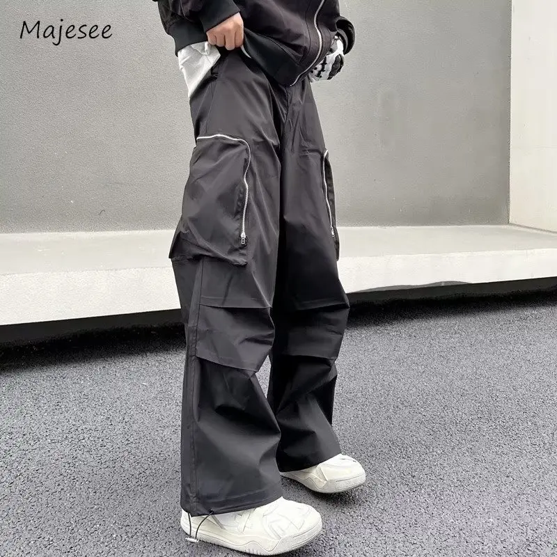 

Cargo Pants Men Quick-dry Japanese Style Daily Simple Leisure Solid Breathable Soft Cozy Trousers All-match Fashion Streetwear