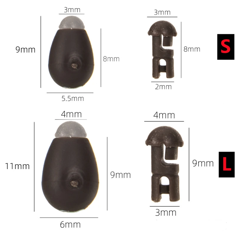 100-10 шт. быстросменные бусины для ловли карпа рыболовные снасти звенья с крючками
