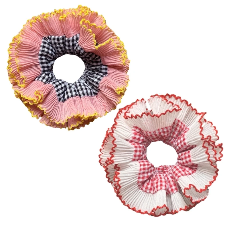 

Fashion Lace Hair Scrunchies UpdoHair Tie Hair Bun Hairpiece Women Headdress 264E