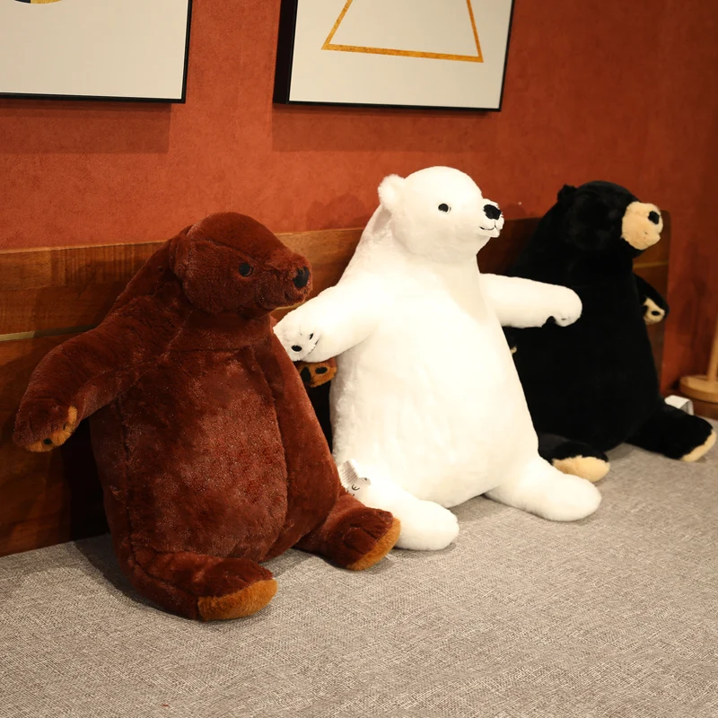 

40/100 cm brown teddy bear plush toy soft plush animal plush bear toy pad doll girl soft throw pillow girl gift