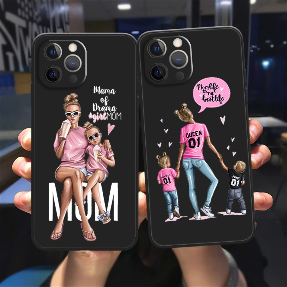 

Case For iPhone 11 12 Pro Max Case Fashion Mam Super Mom Phone Case iPhone11 13 Pro 7 8 Plus XR XS X SE 2020 Mini Cover