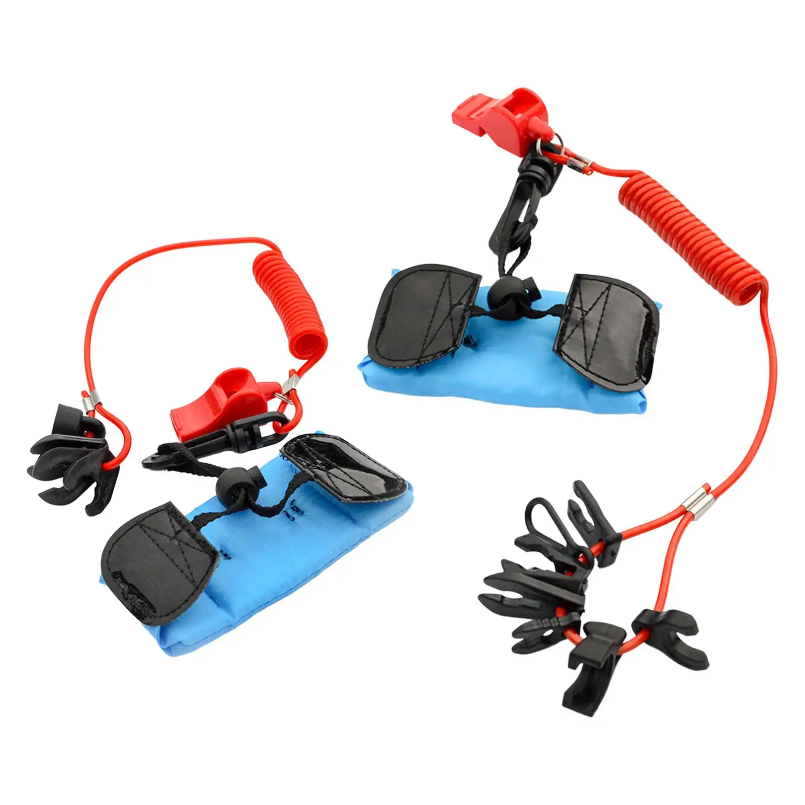 

Boat Motor Kill Stop Switch Safety Tether Lanyard with Survival Whistle Cord