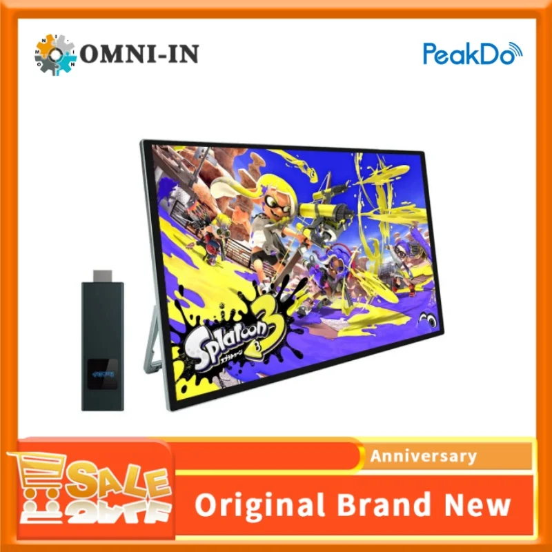 PeakDo беспроводной портативный монитор с сенсорным экраном, 14 дюймов ...