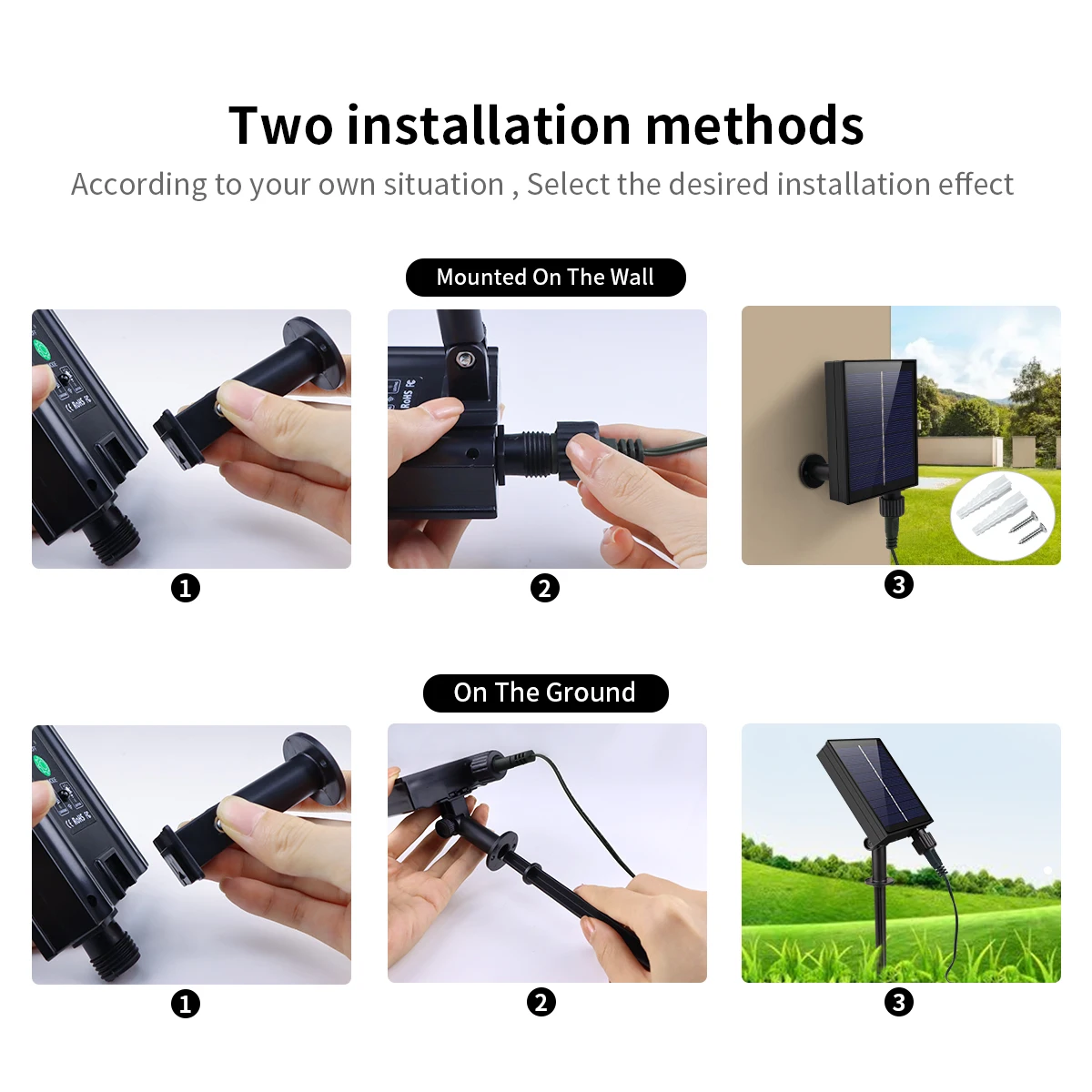 Рождественское новогоднее праздничное освещение 10–100 м уличная солнечная