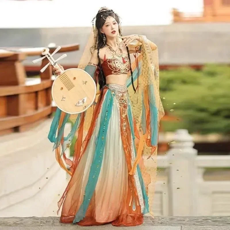 2024 Dunhuang Hanfu женские танцевальные костюмы Хань элементы тяньчжу принцесса