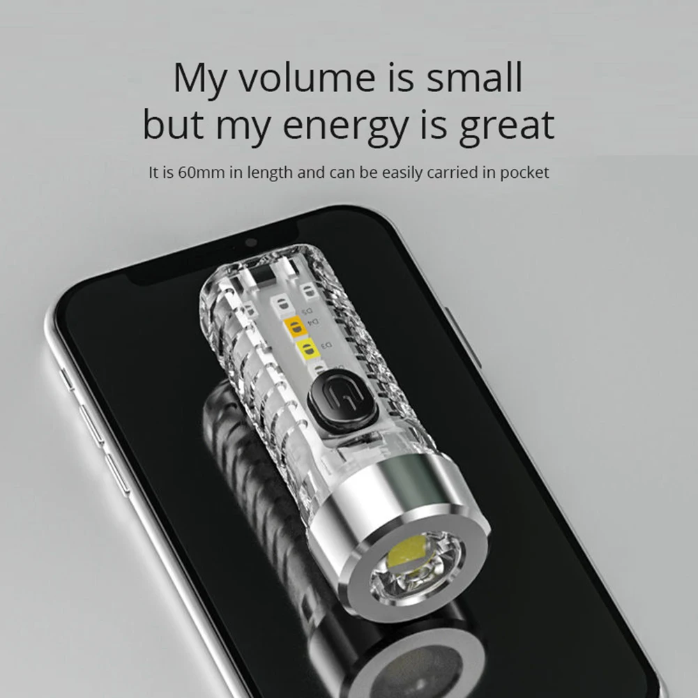 

Фонарик карманный, USB Type-C, для кемпинга, походов