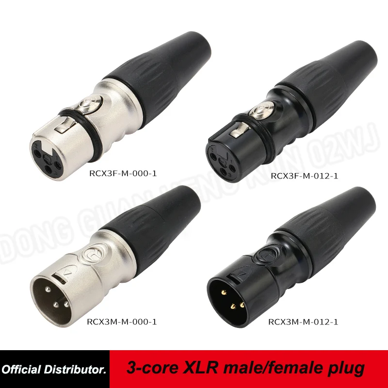 

REAN/YS176 3-core XLR Male/Female Plug Microphone Cable Connection Audio Loudspeaker Balanced XLR Connectors RCX3F-M-000-1