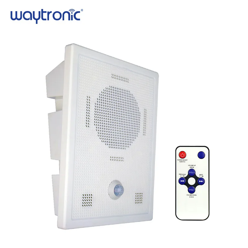 

Wall Mount Wireless Remote PIR Motion Sensor Sound System Loudspeaker