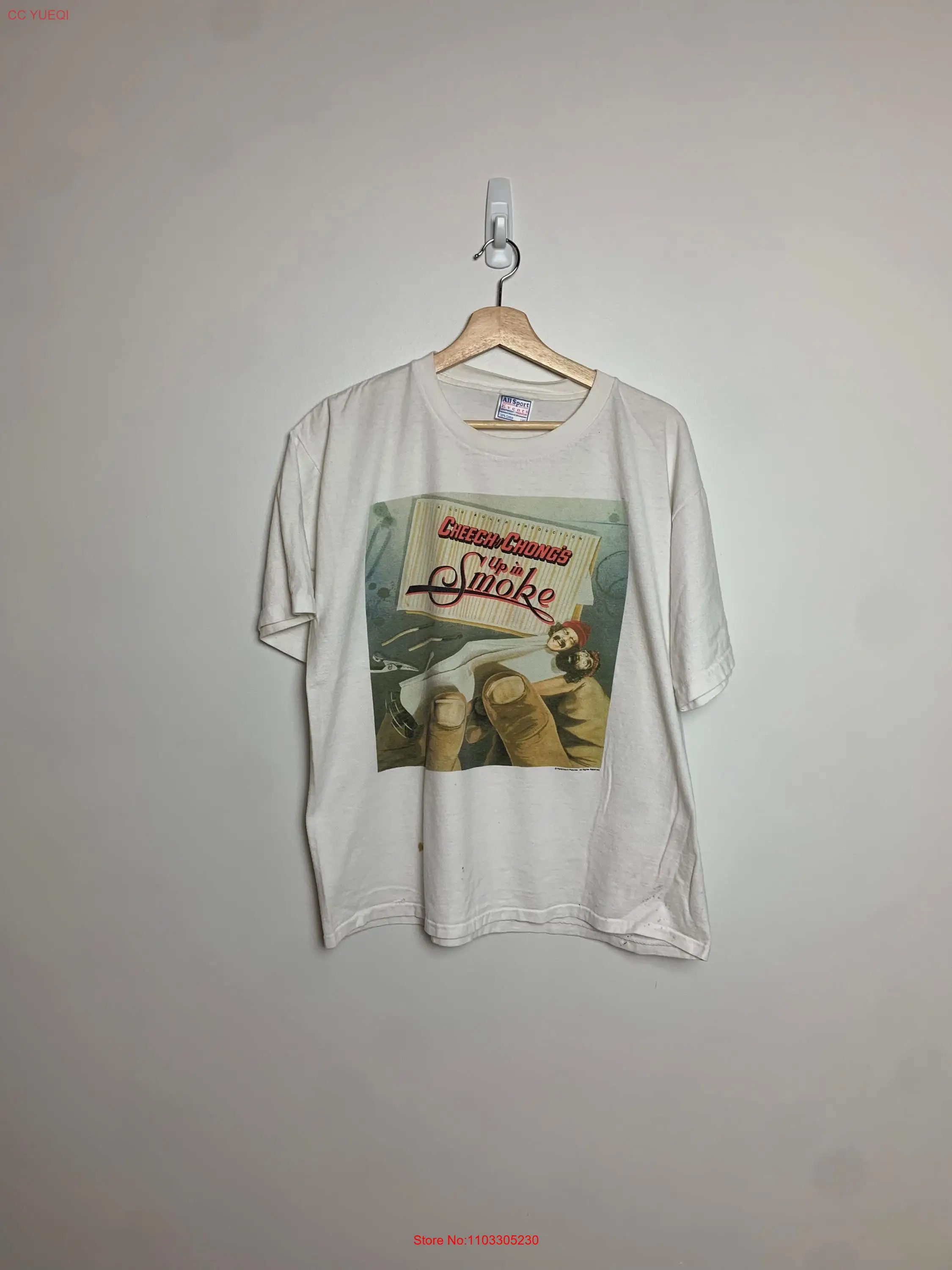 Винтажная футболка Cheech and Chong Up In Smoke Movie с длинными или короткими рукавами