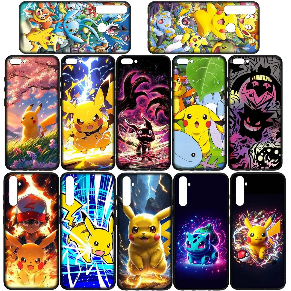 P-Pokemons GO Gengar P-Pikachus гибкий чехол для телефона Xiaomi Redmi Note 10 12 Pro 10A 10C 12C 10X 10S 8T C