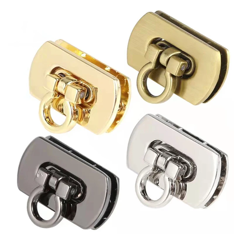 

Metal Clasp Turn Lock Twist Lock for DIY Handbag Craft Bag Purse Hardware Fold Stuck Accessories